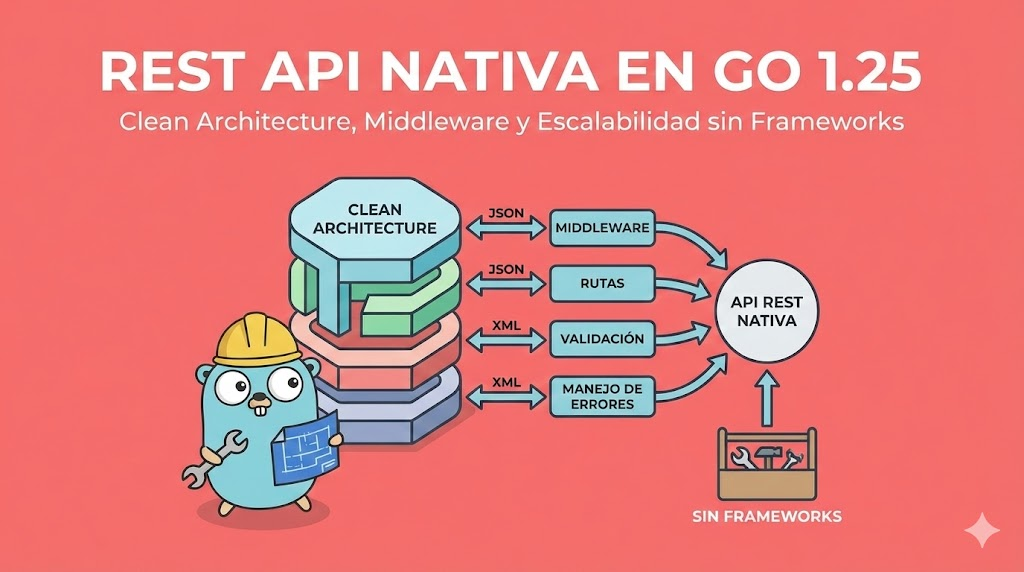 REST API Nativa en Go 1.25: Clean Architecture, Middleware y Escalabilidad sin Frameworks