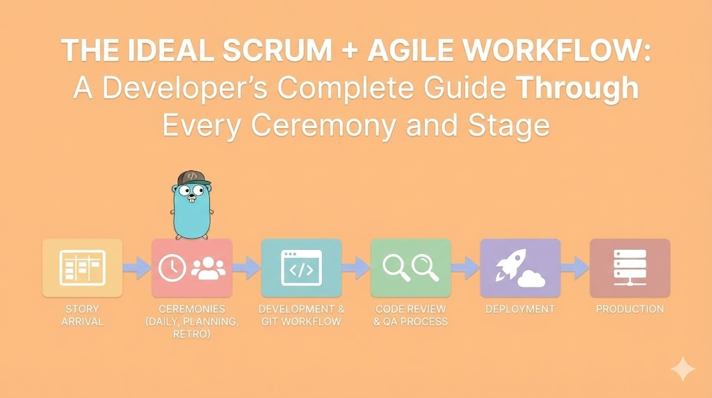 The Ideal Scrum + Agile Workflow: A Developer's Complete Guide Through Every Ceremony and Stage